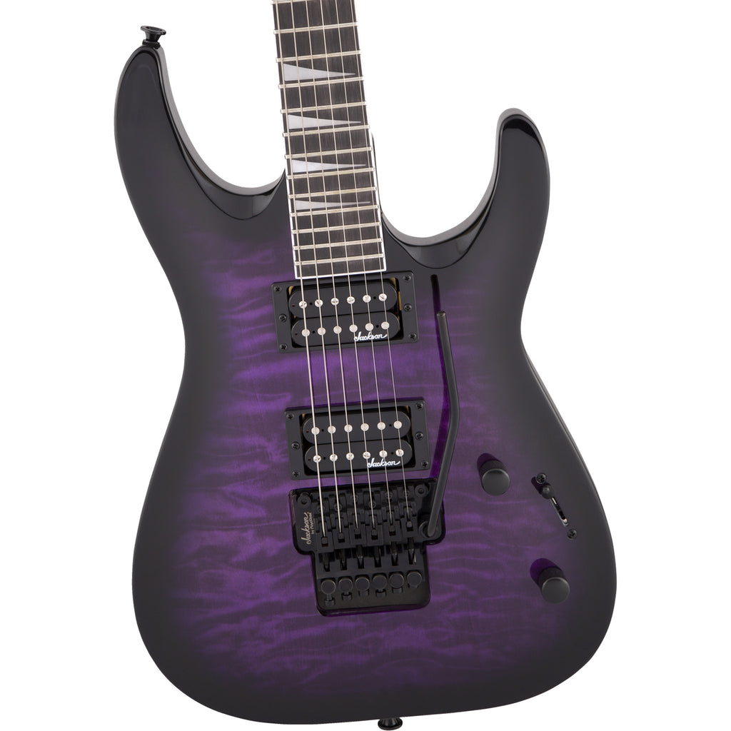 Jackson JS Series Dinky Arch Top JS32Q DKA Guitar - Transparent Purple Burst