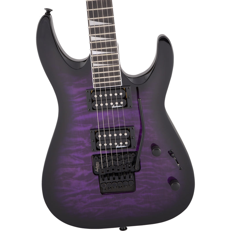 Jackson JS Series Dinky Arch Top JS32Q DKA Guitar - Transparent Purple Burst