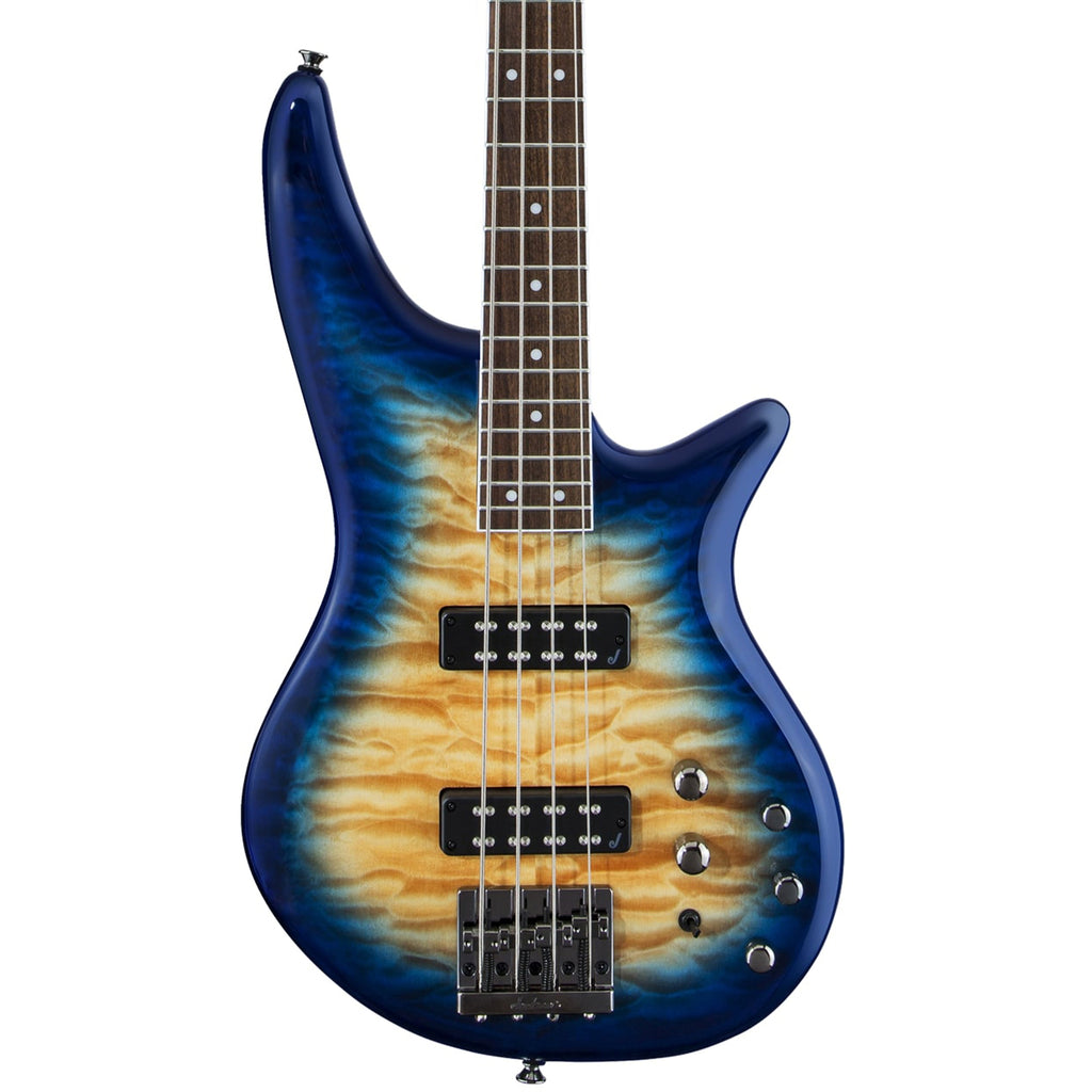Jackson JS3Q Spectra Bass IV - Amber Blue Burst