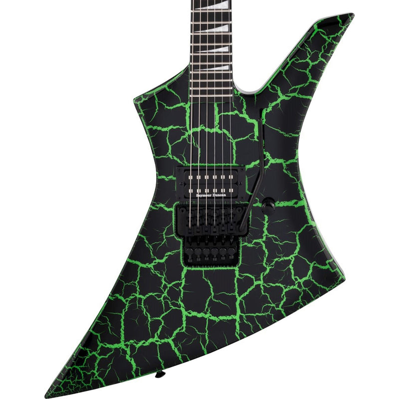 Jackson Pro Series Signature Brandon Ellis Kelly Ebony Fingerboard - Green Crackle