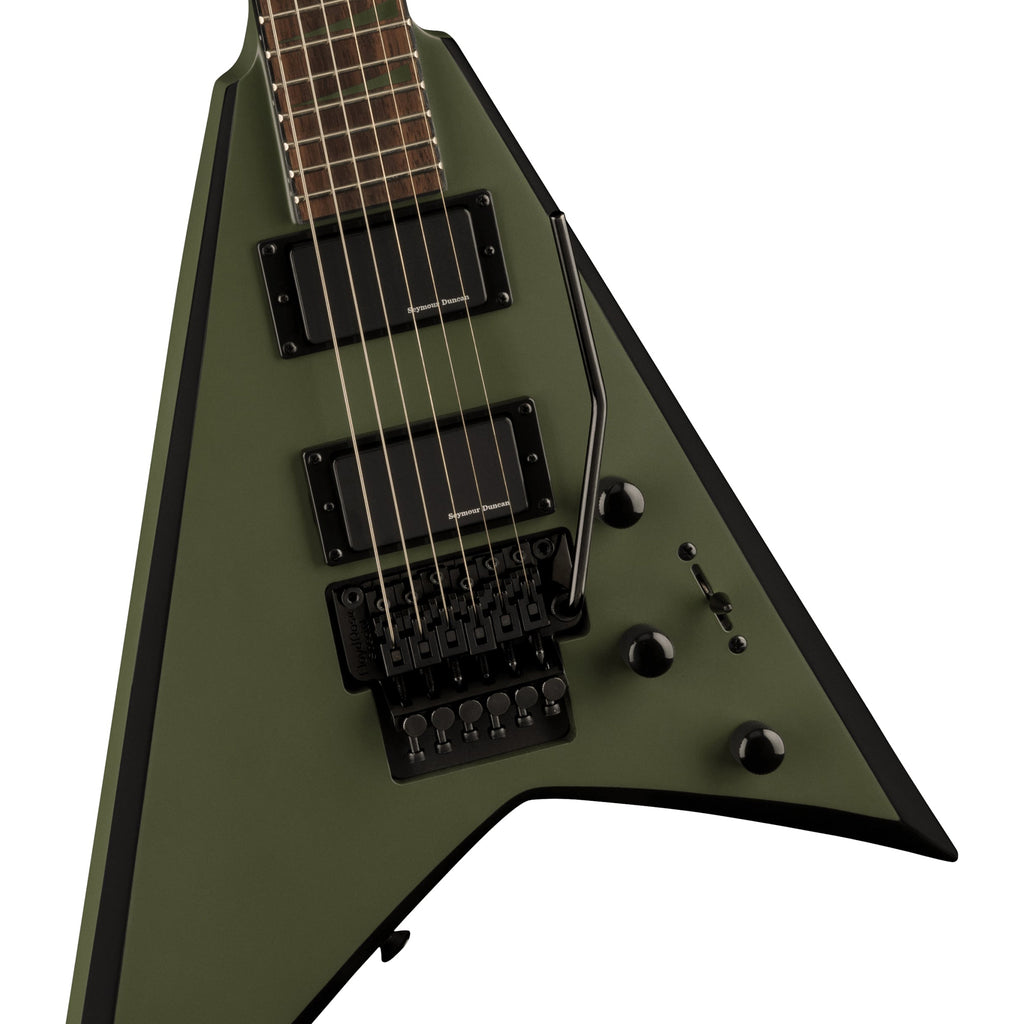 Jackson X Series Rhoads RRX24 Guitar - Matte Army Drab with Black Bevels
