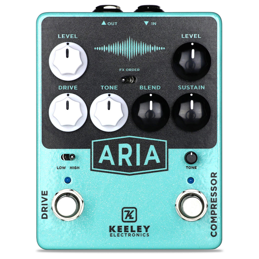 Keeley Aria V2 Compressor and Overdrive Pedal