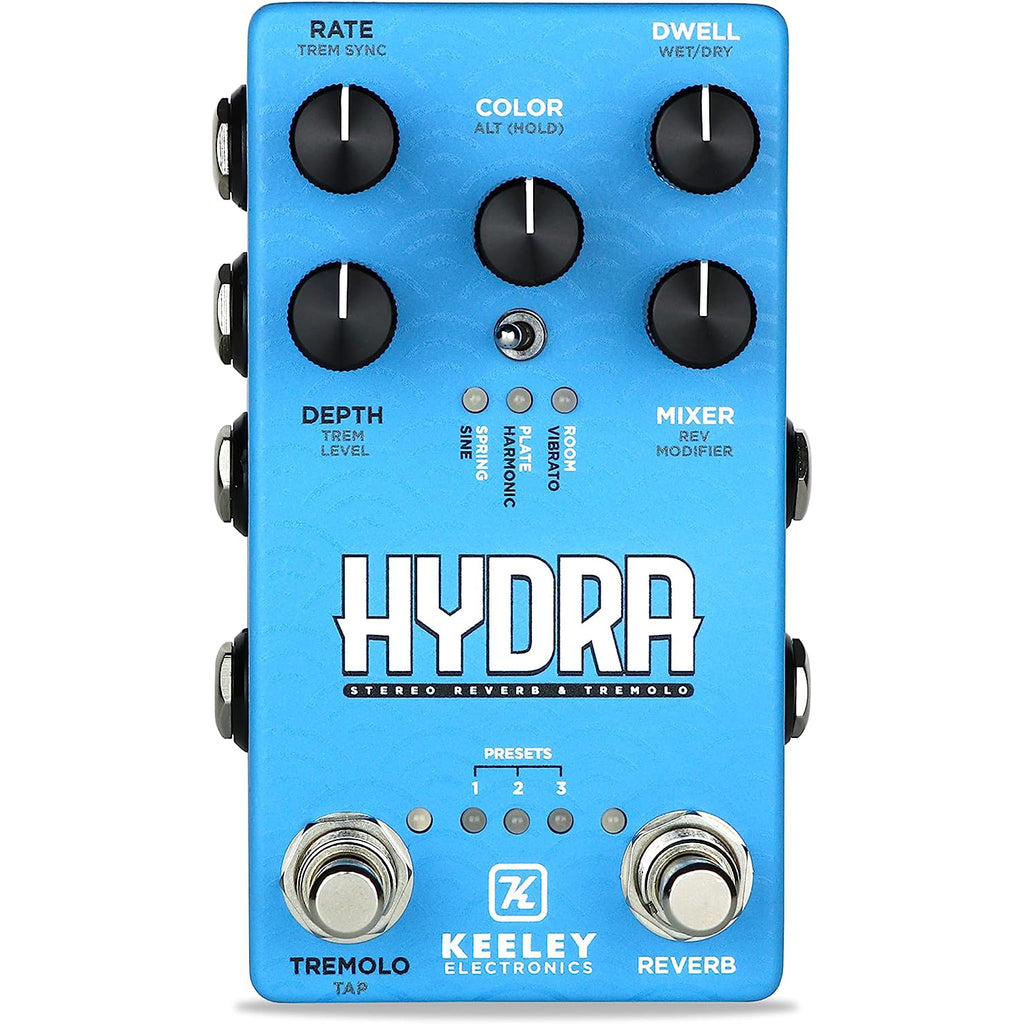 Keeley Hydra Stereo Reverb & Tremolo Pedal