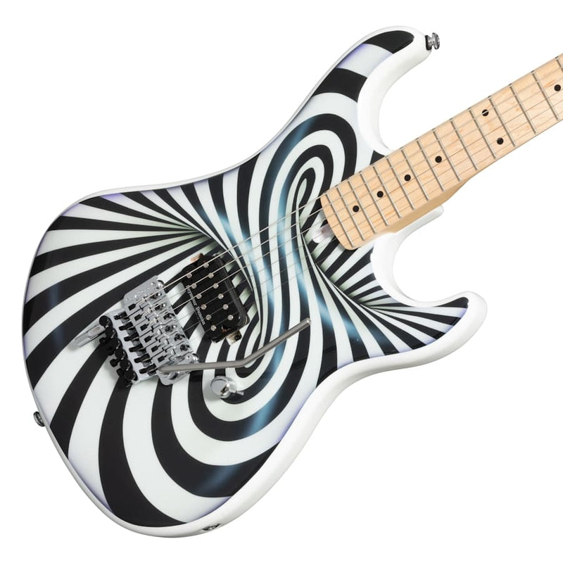 Kramer The 84 "The Illusionist" - 3D Black/White Swirl w/EVH D-Tuna