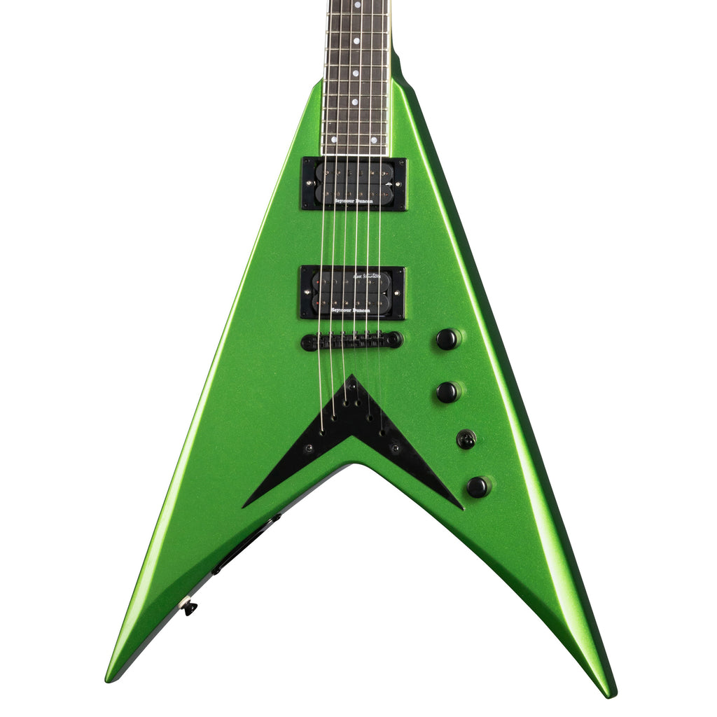 Kramer Dave Mustaine Signature Vanguard Rust in Peace Guitar w/ Seymour Duncan Pickups - Alien Tech Green