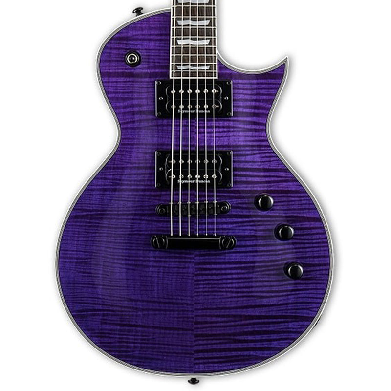 ESP LTD EC-1000FM Guitar w/ Seymour Duncan Pickups - See Thru Purple