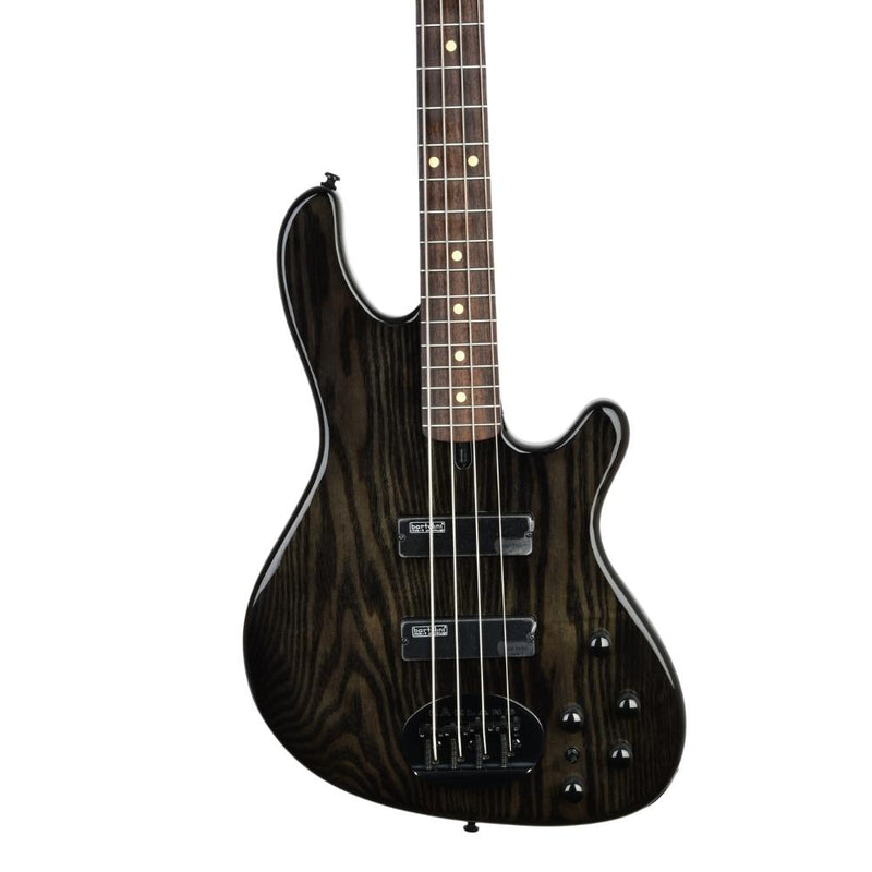 Lakland Skyline 44-OS Offset 4-String Bass w/ Bartolini Pickups - Trans Black