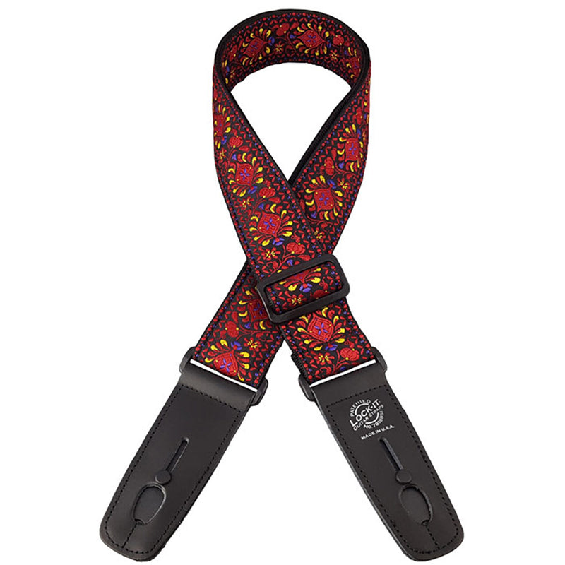 Lock-It Retro Vintage Series Locking Guitar Strap - Moraccan