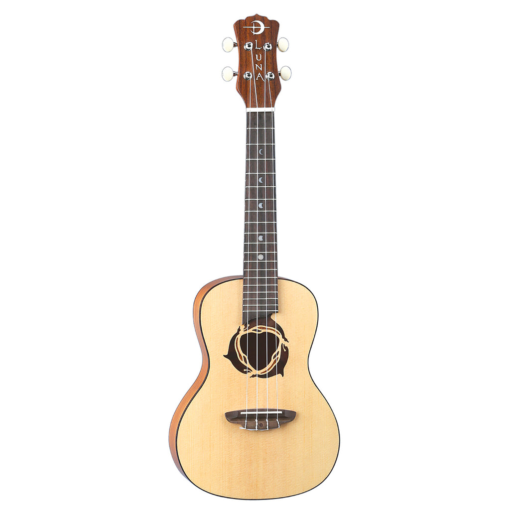 Luna Uke Dolphin Concert Spruc
