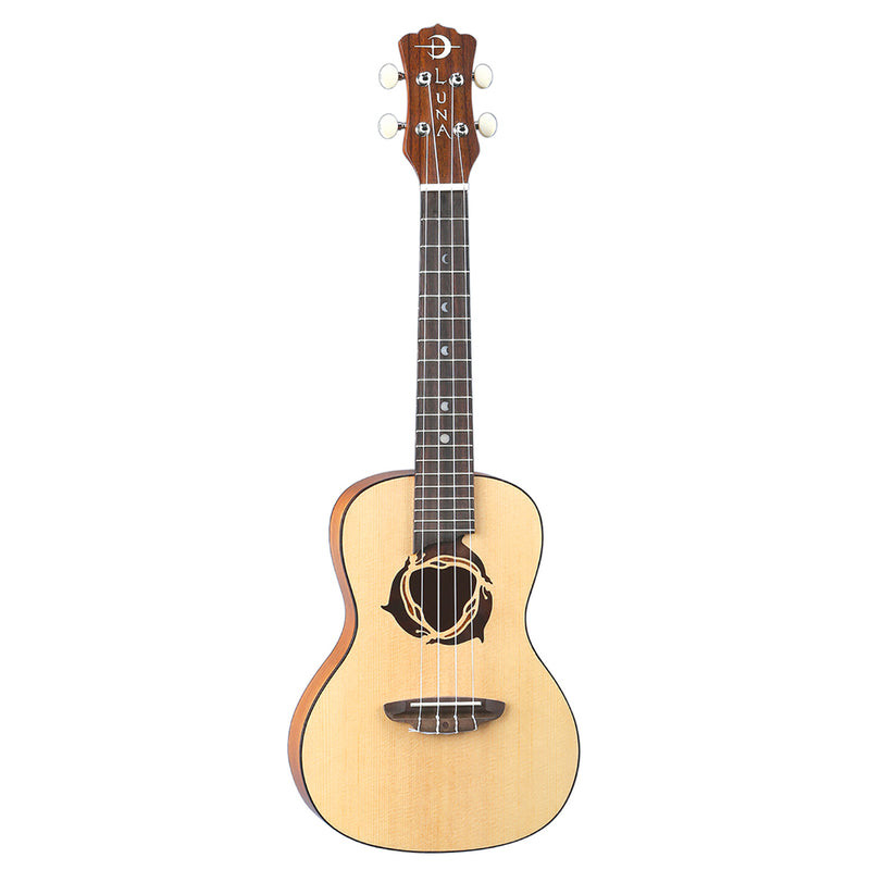 Luna Uke Dolphin Concert Spruc