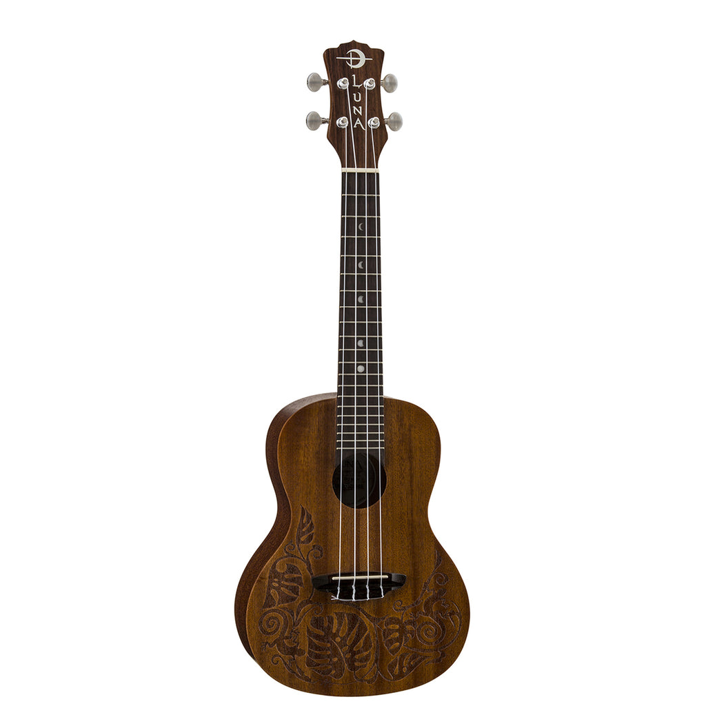 Luna Uke Lizard Concert Mahoga