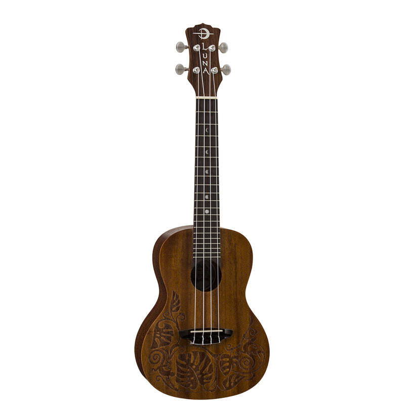 Luna Uke Lizard Concert Mahoga