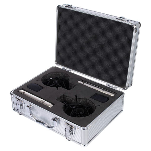 MXL 603 Stereo Pair of Cardioid Pencil Condenser Microphones with Shockmounts and Carrying Case