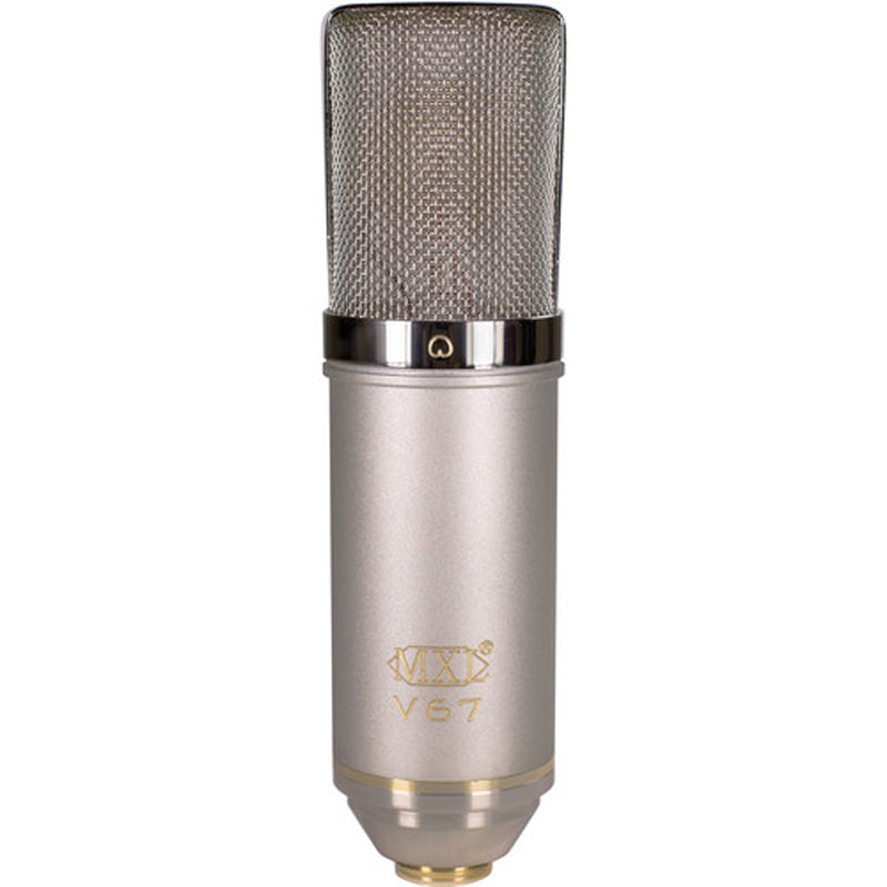 MXL V67G HE Heritage Edition Large Diaphragm Condenser Microphone w/ Shock Mount, Pop Filter, Case
