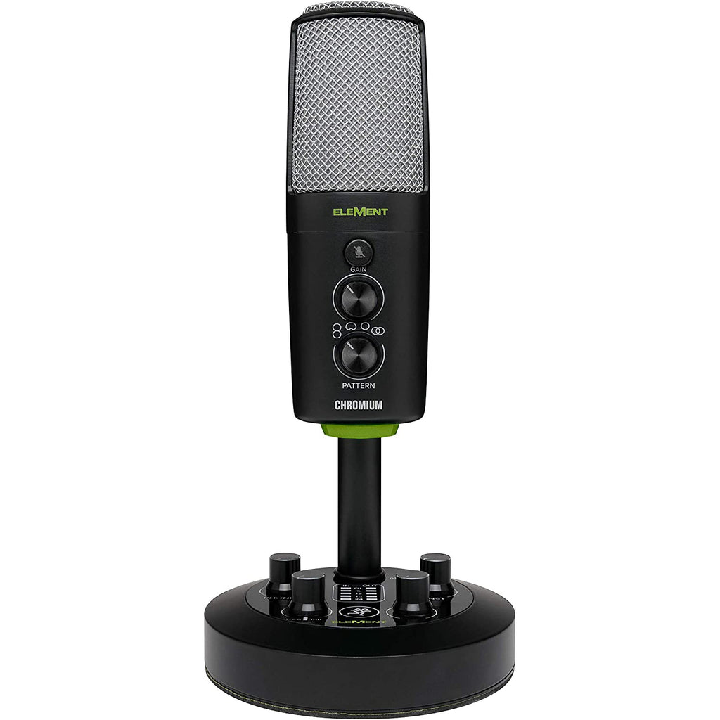 Mackie CHROMIUM Premium USB Condenser Microphone with Built-in 2-Channel Mixer
