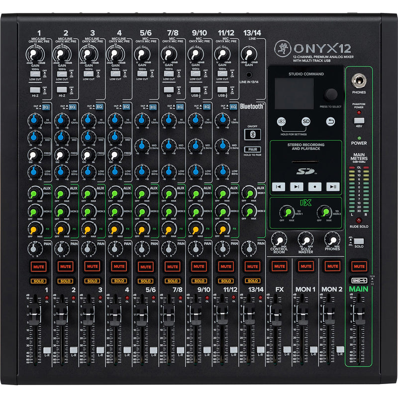 Mackie ONYX12 12-Channel Premium Analog Mixer with Multi-Track USB