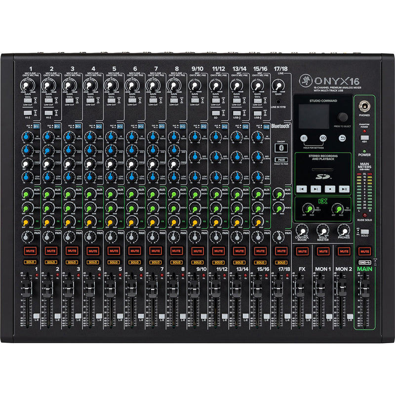 Mackie ONYX16 16-Channel Premium Analog Mixer with Multi-Track USB