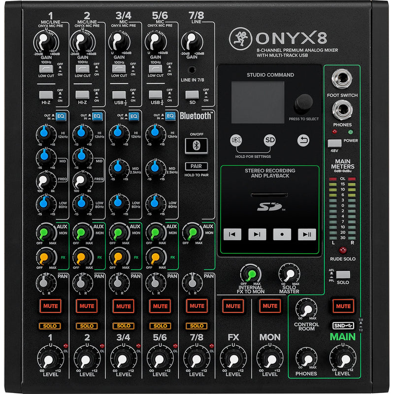 Mackie ONYX8 8-Channel Premium Analog Mixer with Multi-Track USB