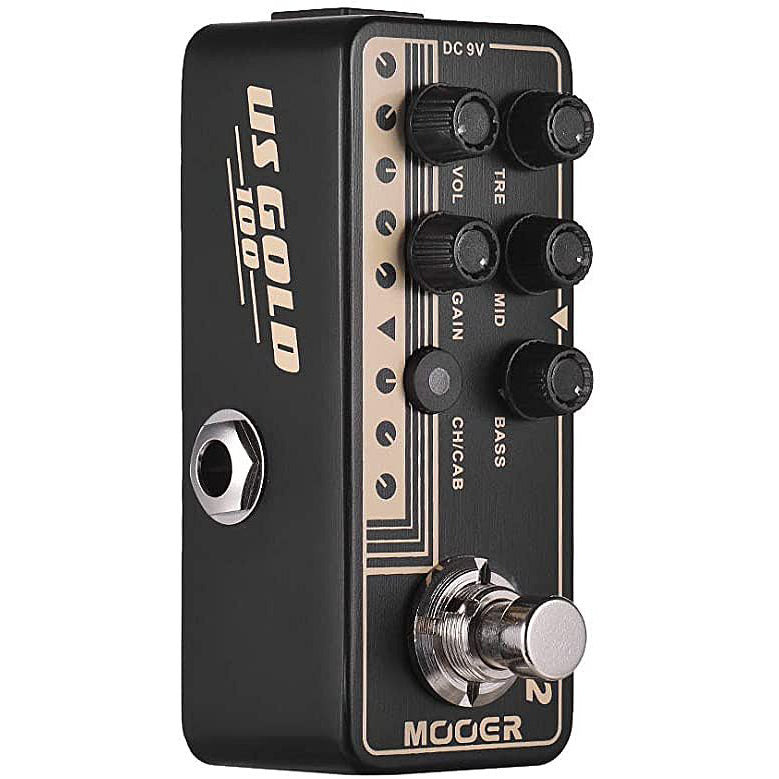 2 channel preamp pedal Mooer Micro Preamp US Gold 100