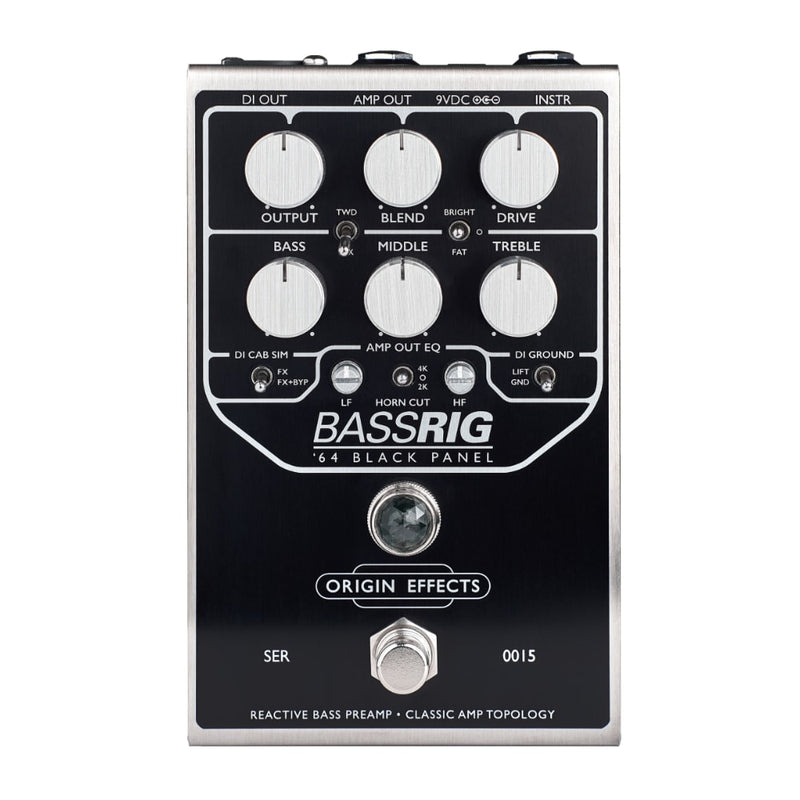 Origin Effects BassRig '64 Black Panel Bass Preamp Pedal