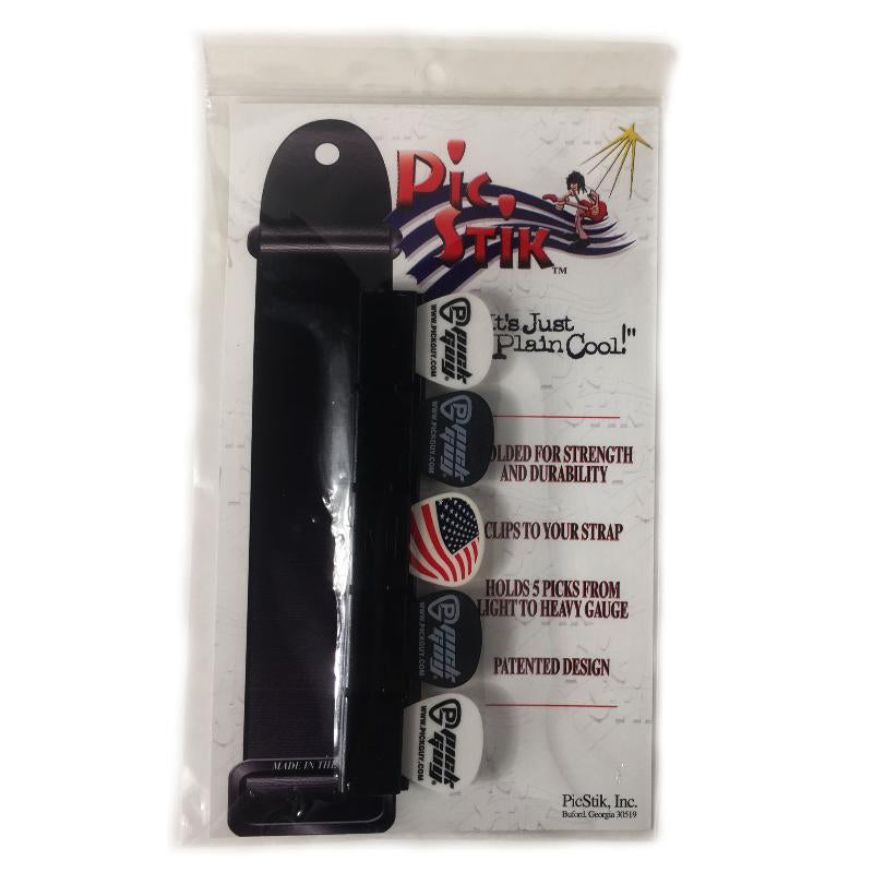 Pic Stik Strap Pick Holder BK