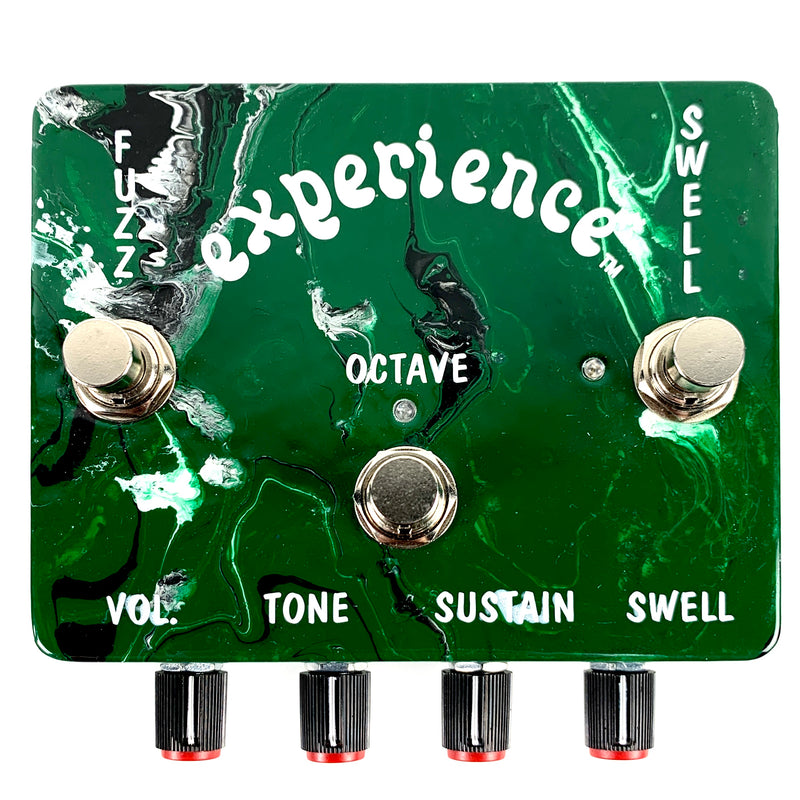 Prescription Electronics Experience Octave Fuzz & Swell Pedal - Limited Edition Green Swirl Finish