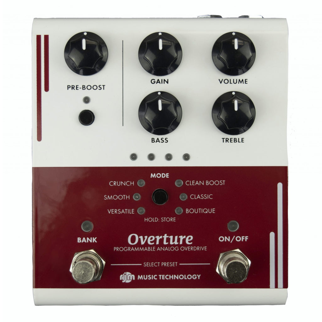 RJM Overture Programmable Analog Overdrive Pedal