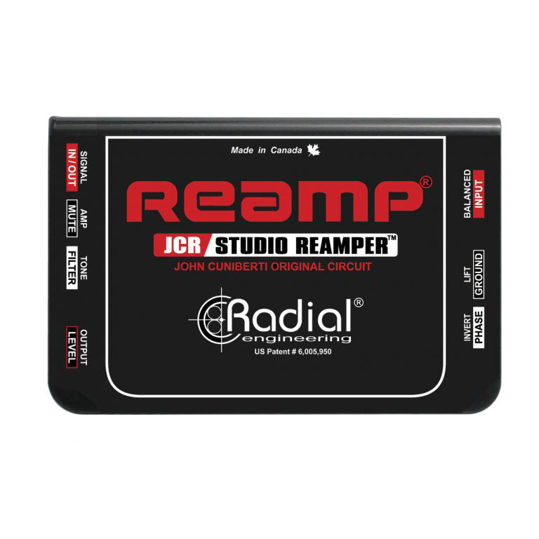 Radial Reamp JCR 1-ch Passive John Cuniberti Reamper w/ Level Control & Filter