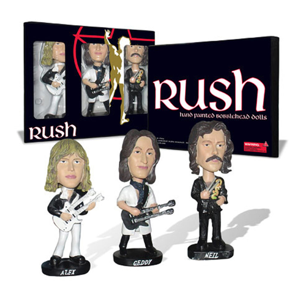 Rush Set Of 3 Bobbleheads