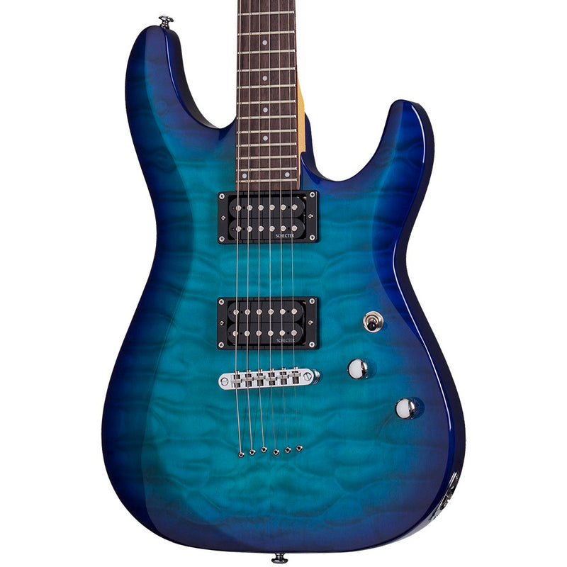 Schecter C-6 Plus Guitar - Ocean Blue Burst