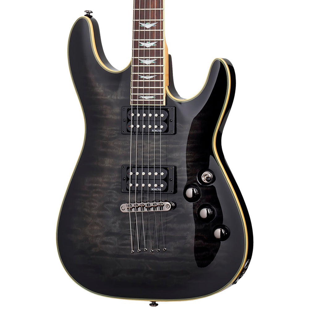 Schecter Omen Extreme-6 Guitar - See-Thru Black