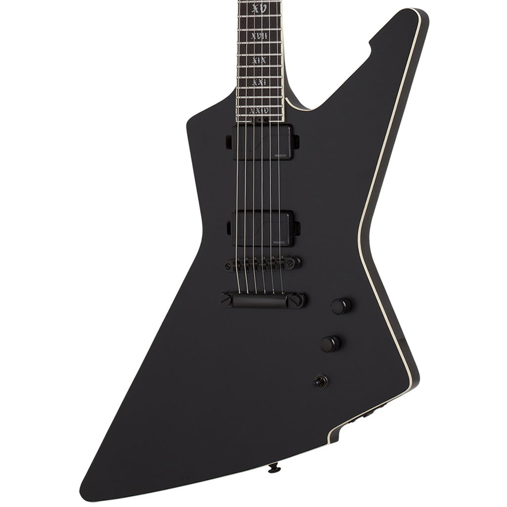 Schecter E-1 SLS Evil Twin Guitar w/ Fishman Fluence Pickups - Satin Black
