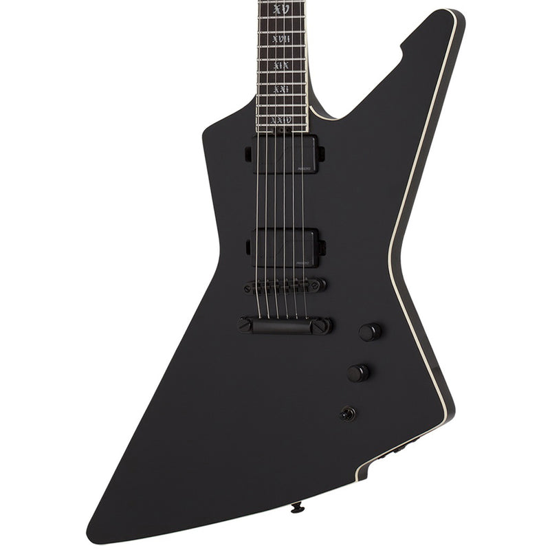 Schecter E-1 SLS Evil Twin Guitar w/ Fishman Fluence Pickups - Satin Black