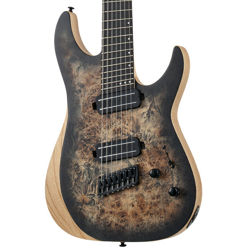 Schecter Reaper-7 Multiscale Guitar - Satin Charcoal Burst