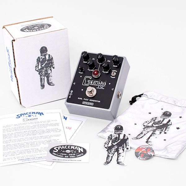 gemini pedal Spaceman Gemini IV Fuzz Black – Motor City Guitar