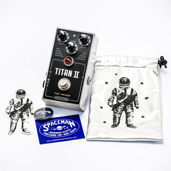 silver machine pedal Spaceman Titan II Fuzz Silver – Motor City Guitar