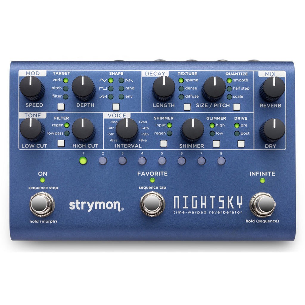 Strymon NightSky Time-Warped Reverberator Reverb Pedal
