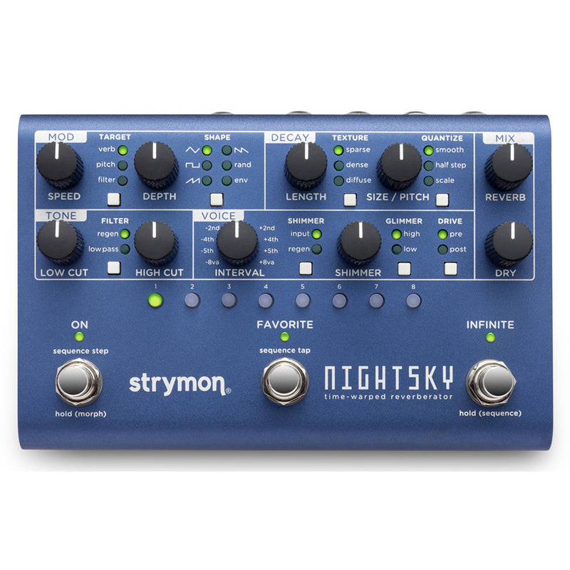 Strymon NightSky Time-Warped Reverberator Reverb Pedal