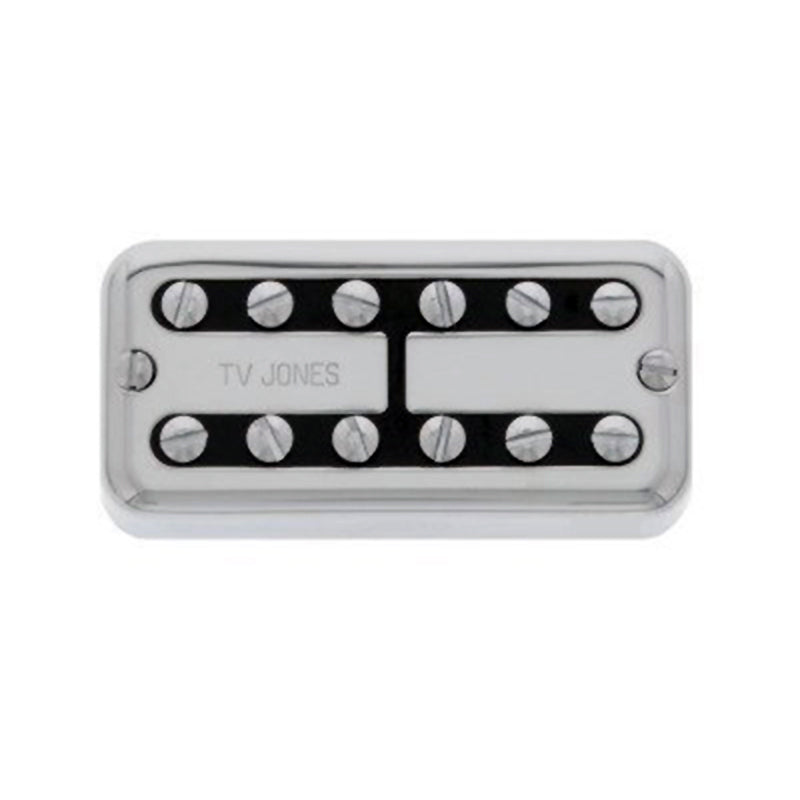 TV Jones Power'Tron Plus Guitar Bridge Pickup, Universal Mount, Chrome