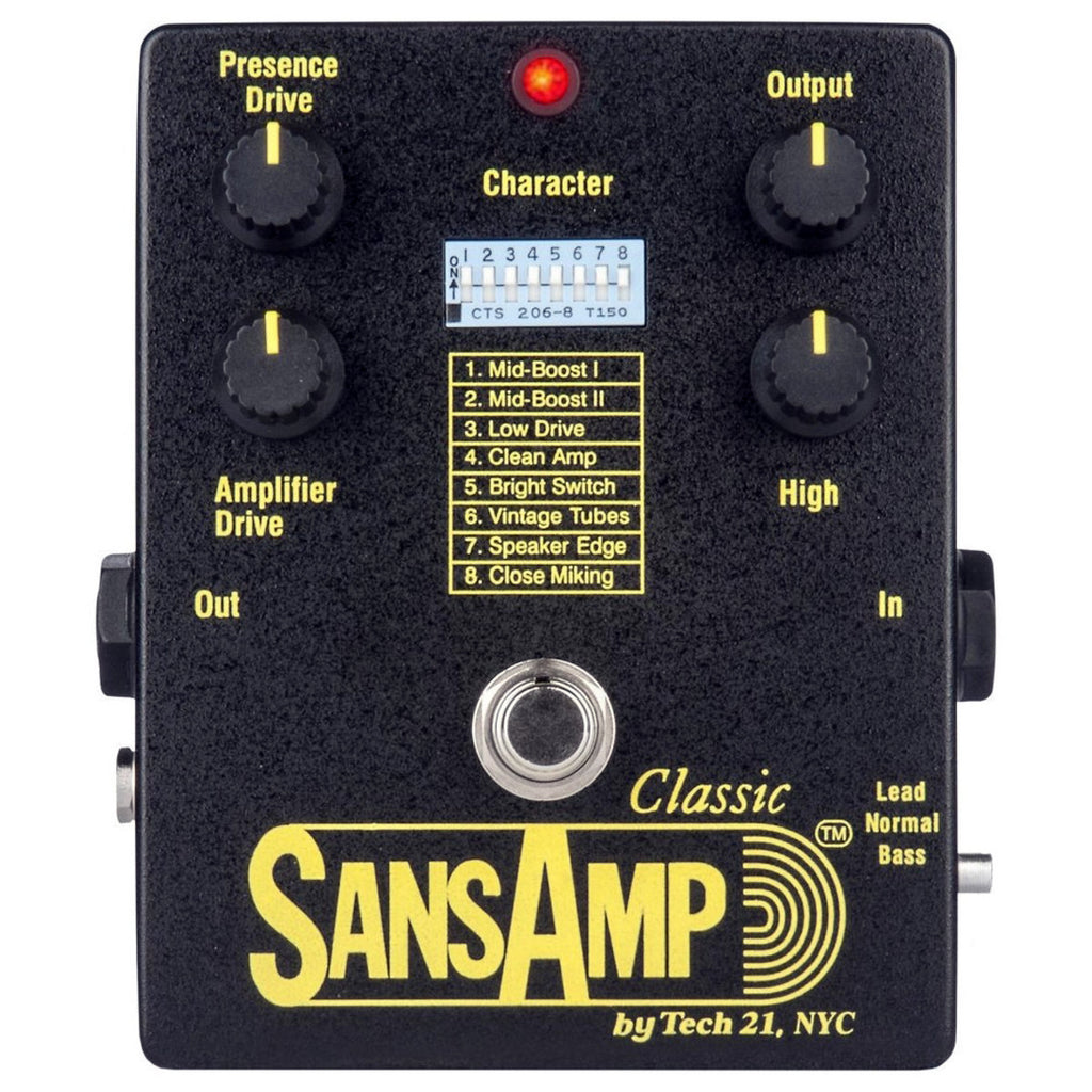 Tech 21 SansAmp Classic Tube Amp Emulator Pedal