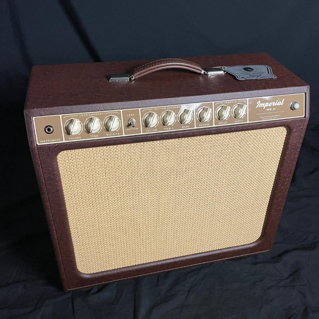 Tone King Imperial MkII Combo - Custom Brown Ostrich Tolex with Cane Grille