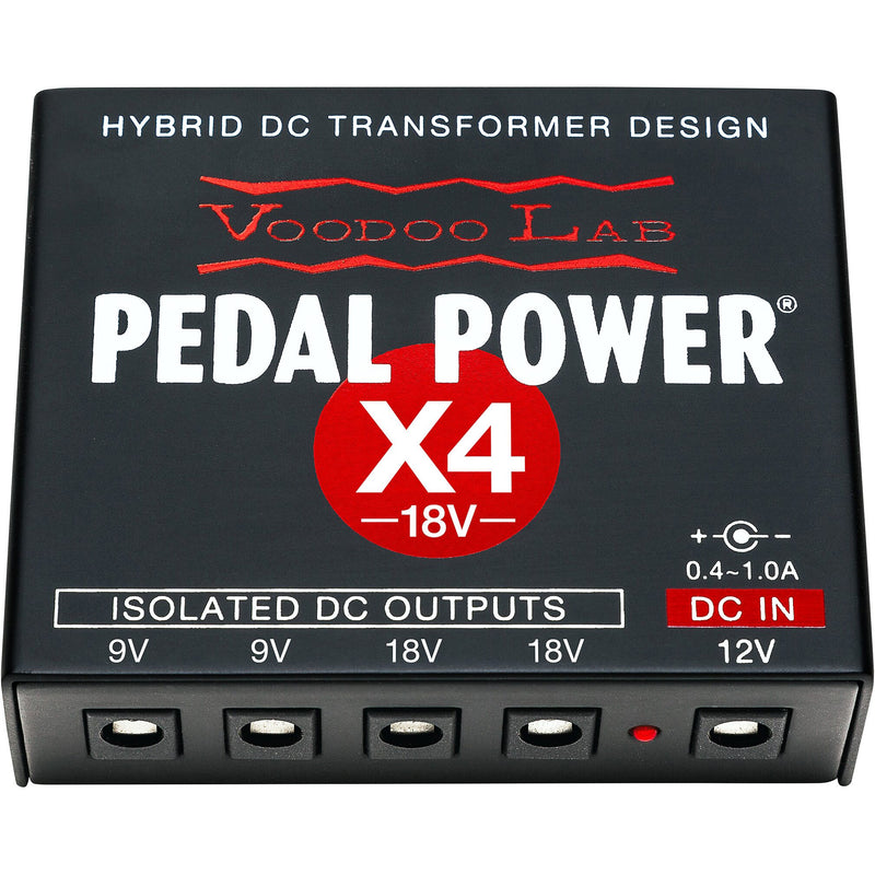 Voodoo Lab Pedal Power X4 18-volt 4-output Isolated Guitar Pedal Power Supply
