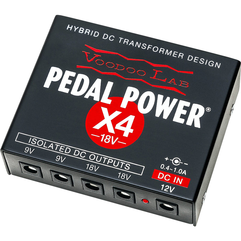 Voodoo Lab Pedal Power X4 18-volt 4-output Isolated Guitar Pedal Power Supply