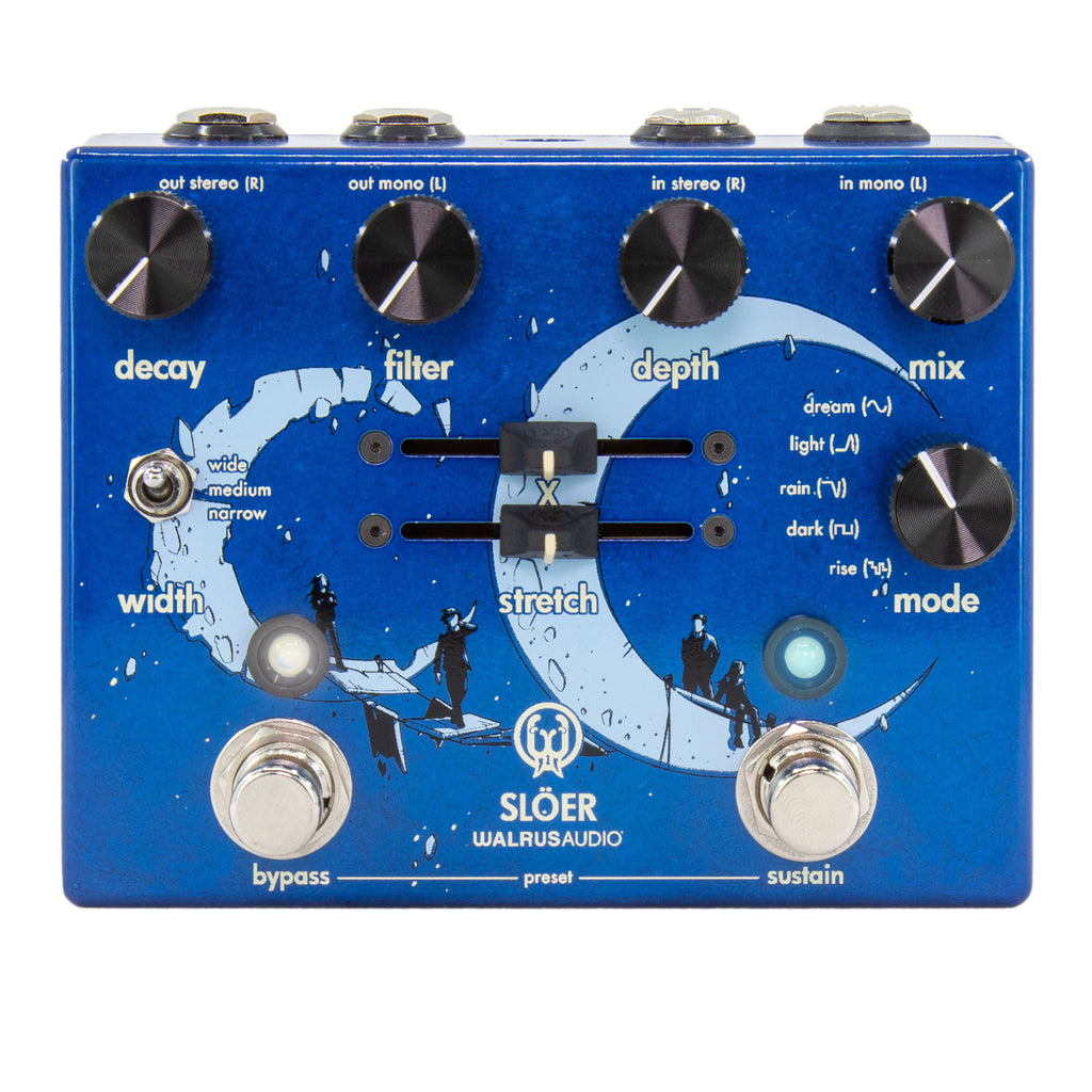 Walrus Audio SLOER Stereo Ambient Reverb Pedal - Blue