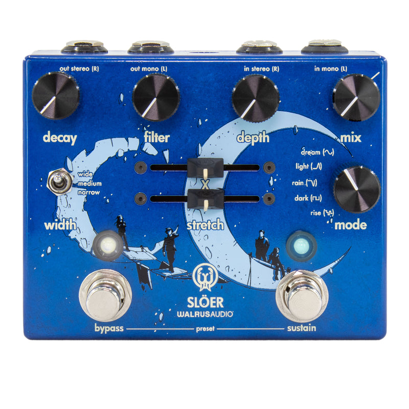 Walrus Audio SLOER Stereo Ambient Reverb Pedal - Blue