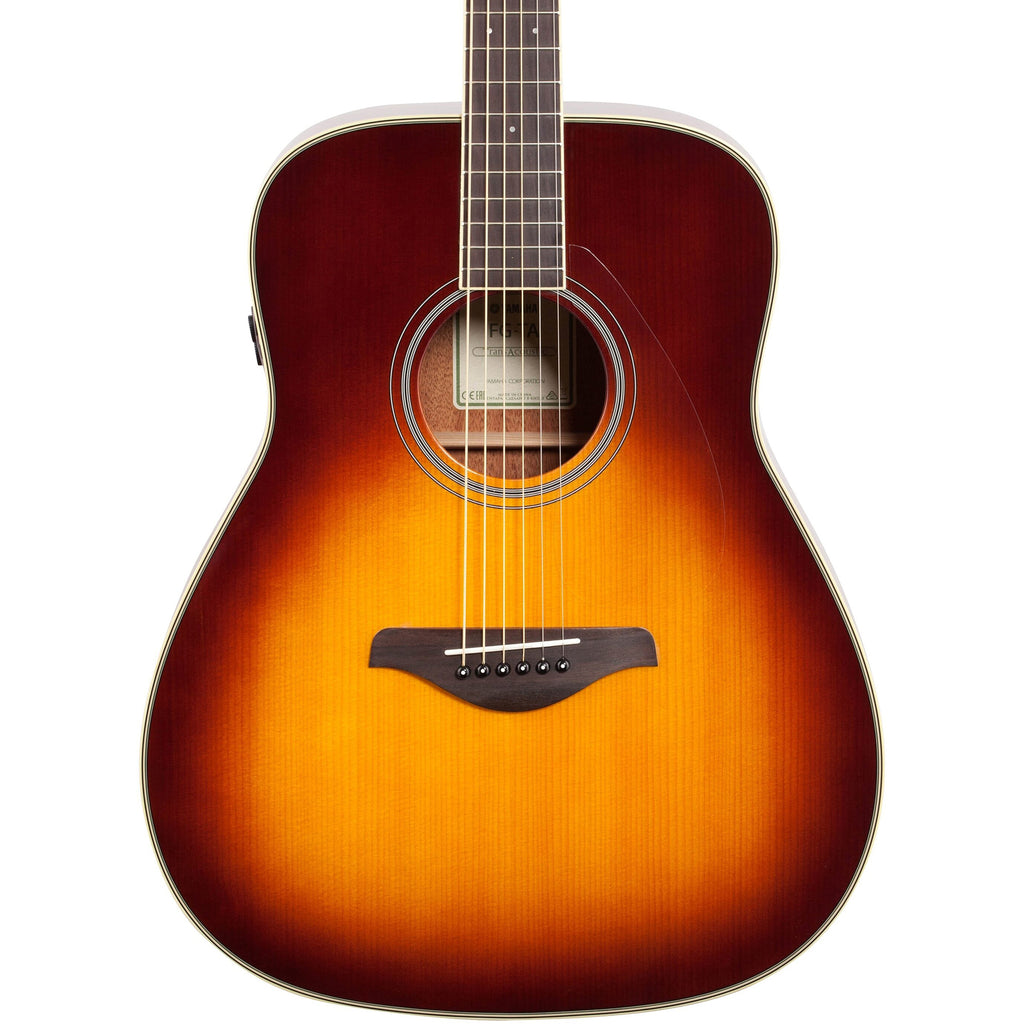 Yamaha FG-TA TransAcoustic Dreadnought Acoustic-Electric Guitar w/ Chorus and Reverb - Brown Sunburst