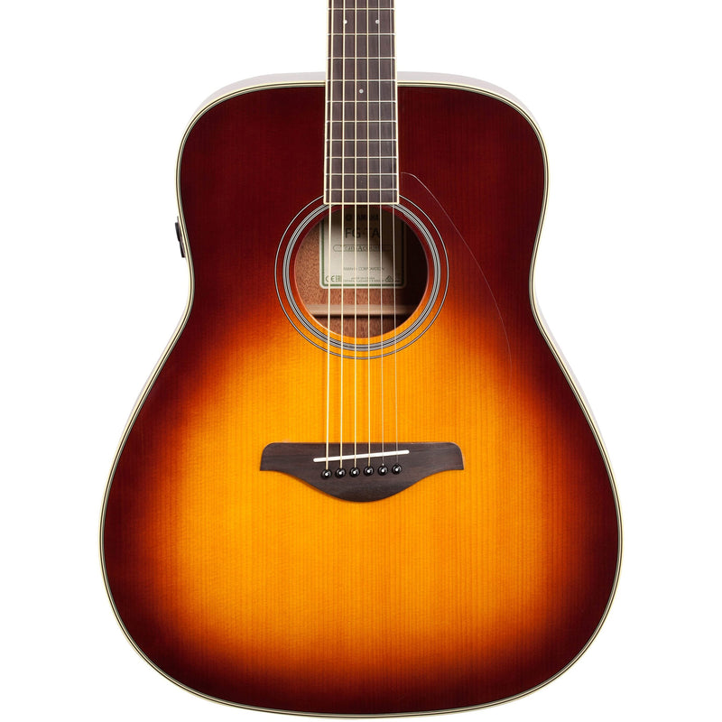 Yamaha FG-TA TransAcoustic Dreadnought Acoustic-Electric Guitar w/ Chorus and Reverb - Brown Sunburst