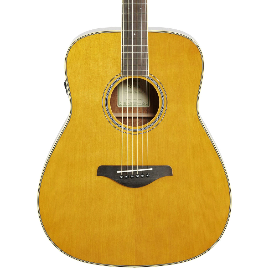 Yamaha FG-TA TransAcoustic Dreadnought Acoustic-Electric Guitar w/ Chorus and Reverb - Vintage Tint