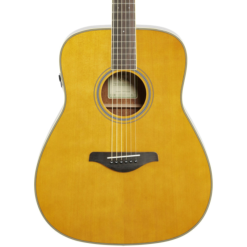 Yamaha FG-TA TransAcoustic Dreadnought Acoustic-Electric Guitar w/ Chorus and Reverb - Vintage Tint