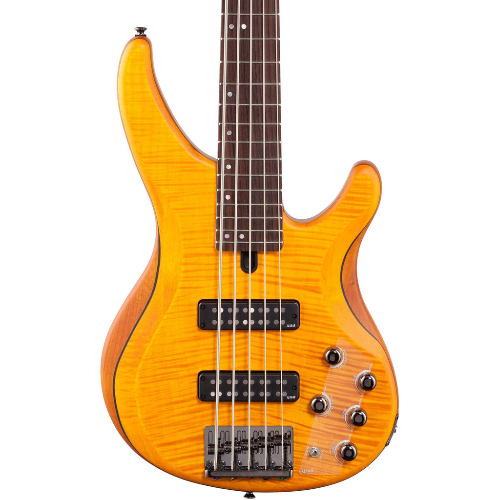 Yamaha TRBX605FM 5-String Bass Guitar - Matte Amber
